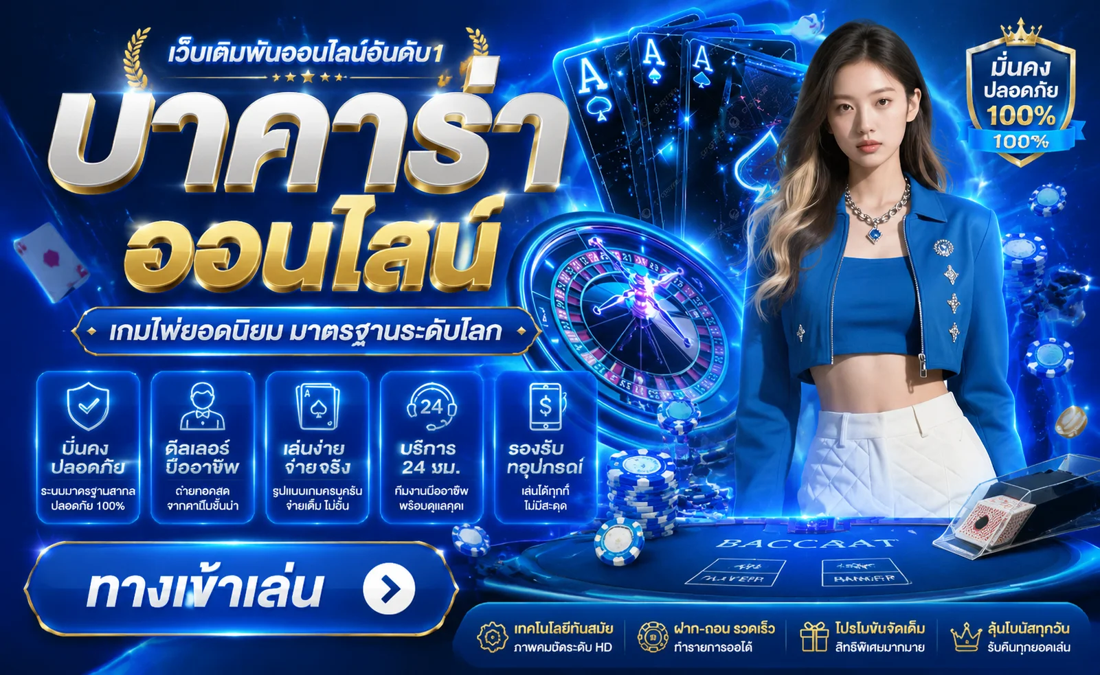 คาสิโนออนไลน์ Agabet ถ่ายทอดสดบาคาร่าจากดีลเลอร์จริง